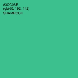 #3CC08E - Shamrock Color Image