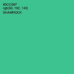#3CC08F - Shamrock Color Image