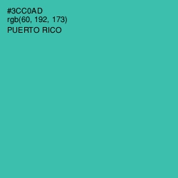 #3CC0AD - Puerto Rico Color Image