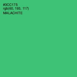 #3CC175 - Malachite Color Image