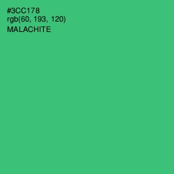 #3CC178 - Malachite Color Image