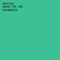 #3CC196 - Shamrock Color Image