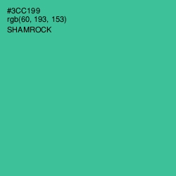 #3CC199 - Shamrock Color Image