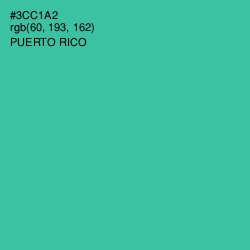 #3CC1A2 - Puerto Rico Color Image