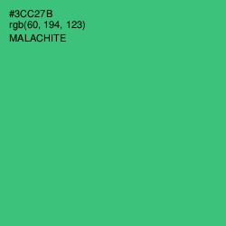 #3CC27B - Malachite Color Image