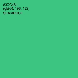 #3CC481 - Shamrock Color Image