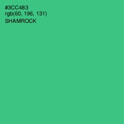 #3CC483 - Shamrock Color Image