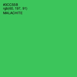 #3CC55B - Malachite Color Image