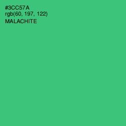 #3CC57A - Malachite Color Image