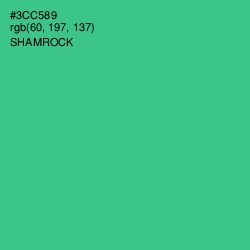 #3CC589 - Shamrock Color Image