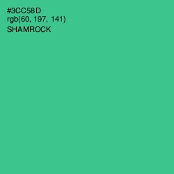 #3CC58D - Shamrock Color Image