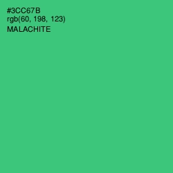 #3CC67B - Malachite Color Image