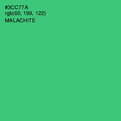 #3CC77A - Malachite Color Image