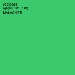 #3CC96E - Malachite Color Image