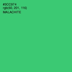#3CC974 - Malachite Color Image