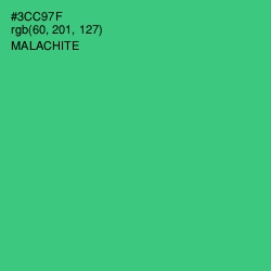 #3CC97F - Malachite Color Image