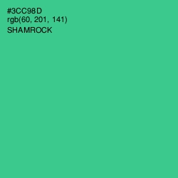 #3CC98D - Shamrock Color Image