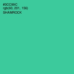 #3CC99C - Shamrock Color Image