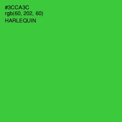 #3CCA3C - Harlequin Color Image
