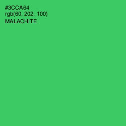 #3CCA64 - Malachite Color Image