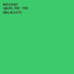 #3CCA6D - Malachite Color Image