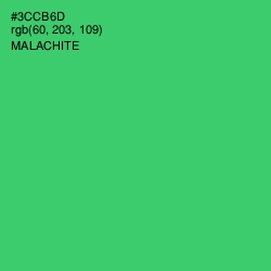 #3CCB6D - Malachite Color Image