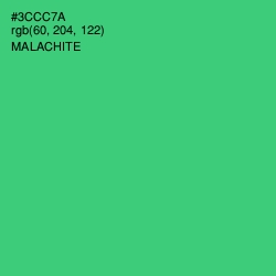 #3CCC7A - Malachite Color Image