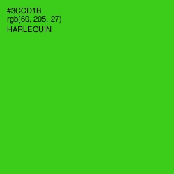 #3CCD1B - Harlequin Color Image