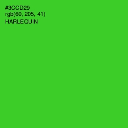 #3CCD29 - Harlequin Color Image