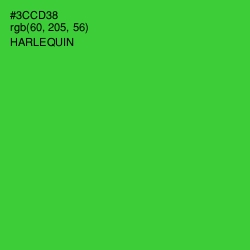 #3CCD38 - Harlequin Color Image