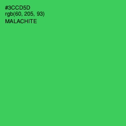 #3CCD5D - Malachite Color Image