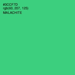 #3CCF7D - Malachite Color Image