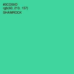 #3CD59D - Shamrock Color Image