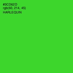 #3CD62D - Harlequin Color Image