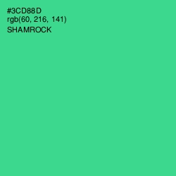 #3CD88D - Shamrock Color Image