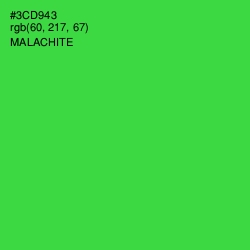 #3CD943 - Malachite Color Image