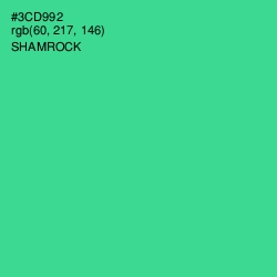 #3CD992 - Shamrock Color Image
