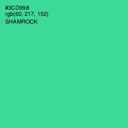 #3CD998 - Shamrock Color Image