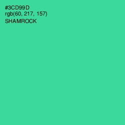 #3CD99D - Shamrock Color Image