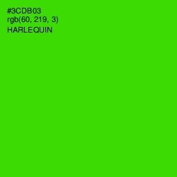 #3CDB03 - Harlequin Color Image