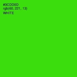 #3CDD0D - Harlequin Color Image