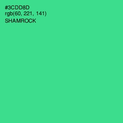 #3CDD8D - Shamrock Color Image