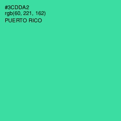 #3CDDA2 - Puerto Rico Color Image