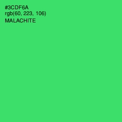 #3CDF6A - Malachite Color Image
