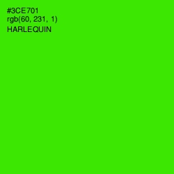 #3CE701 - Harlequin Color Image