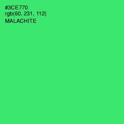 #3CE770 - Malachite Color Image