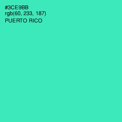 #3CE9BB - Puerto Rico Color Image