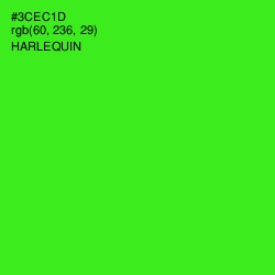 #3CEC1D - Harlequin Color Image