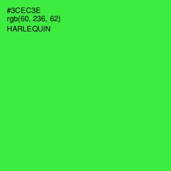 #3CEC3E - Harlequin Color Image