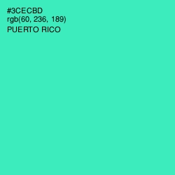 #3CECBD - Puerto Rico Color Image